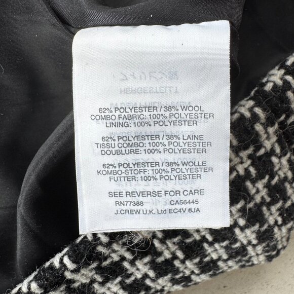 J.Crew Black & White Tweed Sheath Dress – Size 2 – Classic Style - Picture 5 of 6